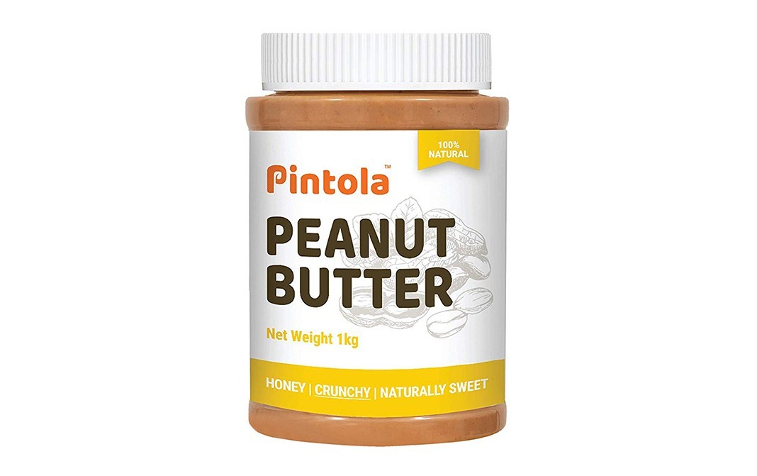 Pintola Peanut Butter Honey Crunchy   Plastic Bottle  1 kilogram
